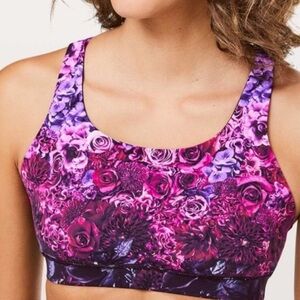 Lululemon energy bra in bloom pink Floral Sports Bra